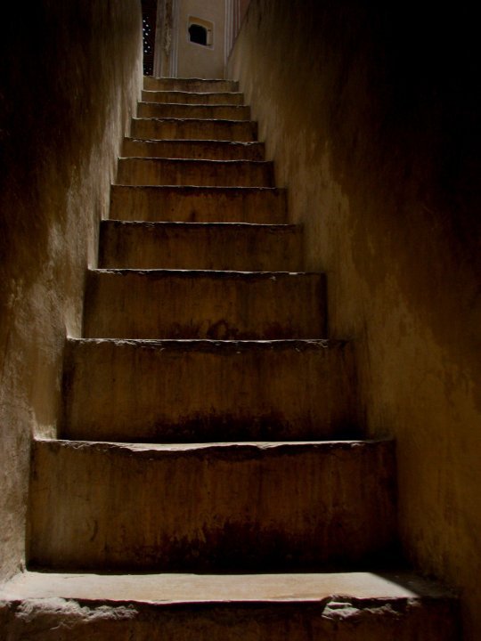 Narrow staircase of the palace